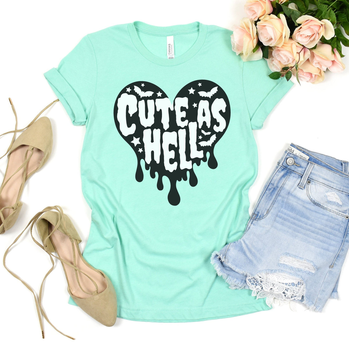 Additional photo of Cute as Hell T-shirt
