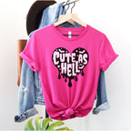 Additional photo of Cute as Hell T-shirt