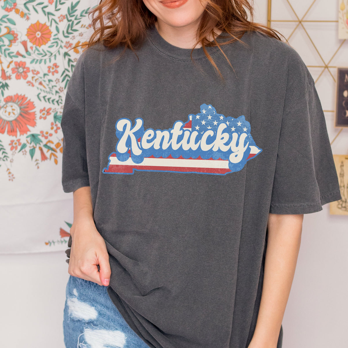 Additional photo of Kentucky Retro State Graphic T-shirt