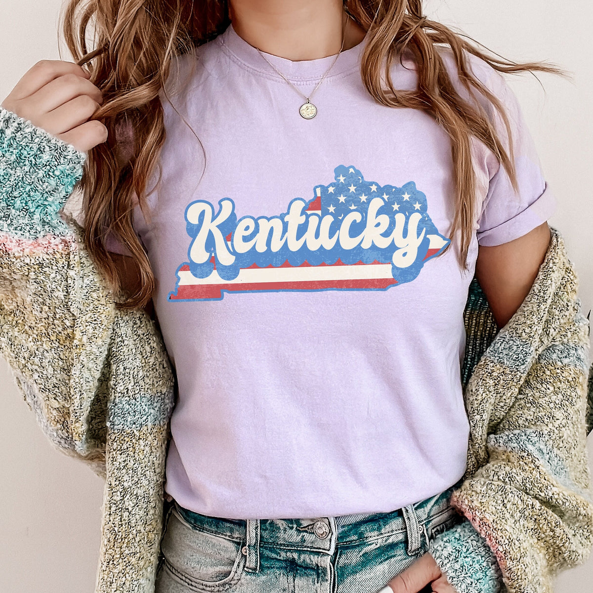 Product photo of Kentucky Retro State Graphic T-shirt