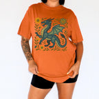 Additional photo of Folk Art Dragon Graphic T-shirt