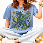 Additional photo of Folk Art Dragon Graphic T-shirt