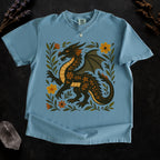 Additional photo of Black Folk Art Dragon Graphic T-shirt
