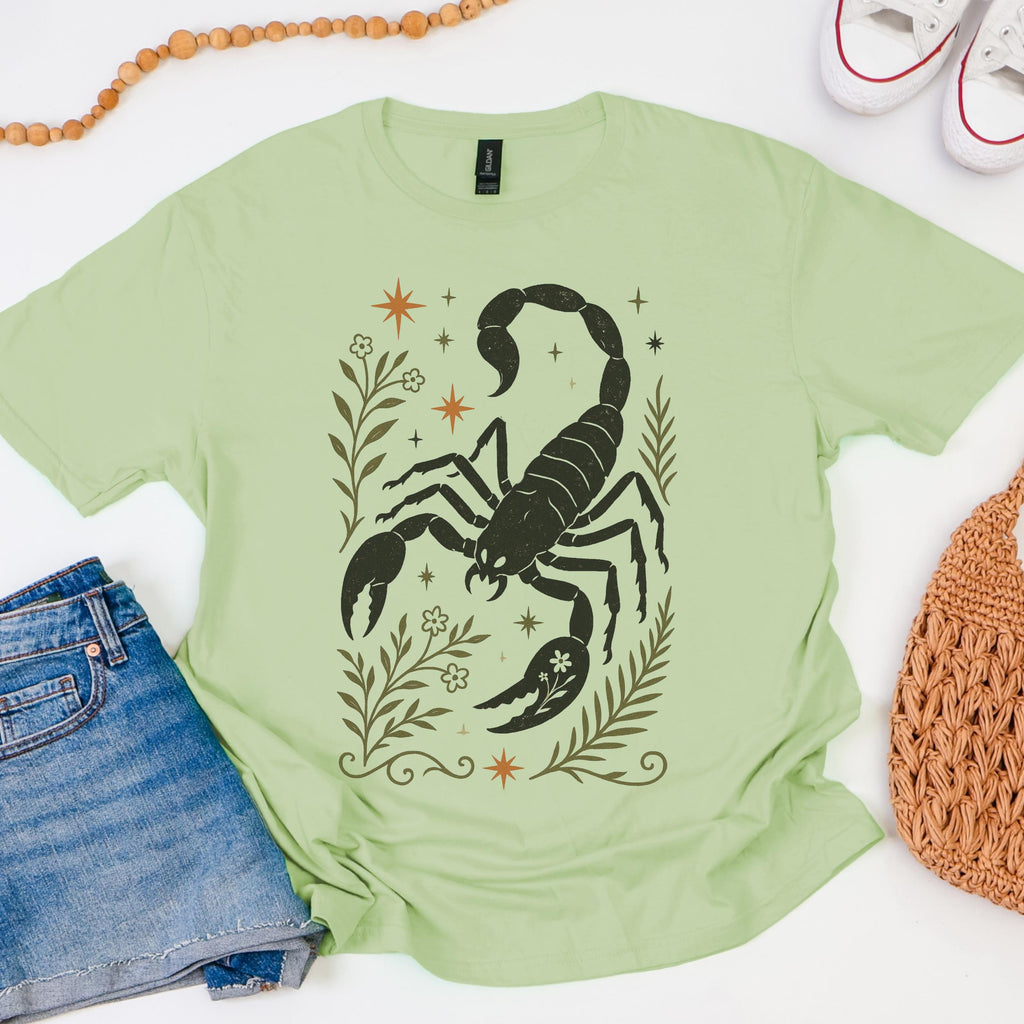 Additional photo of Scorpio Zodiac Scorpion Graphic T-shirt