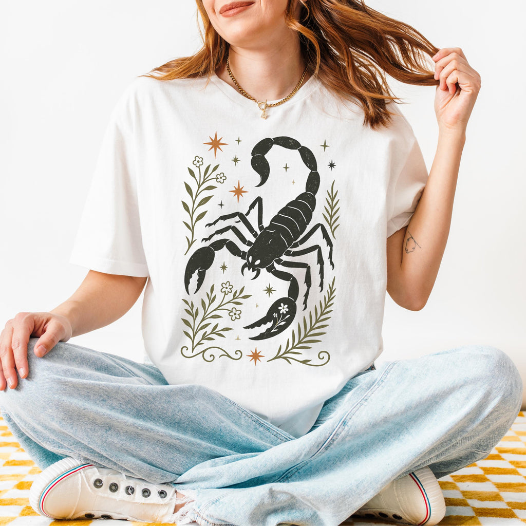 Additional photo of Scorpio Zodiac Scorpion Graphic T-shirt