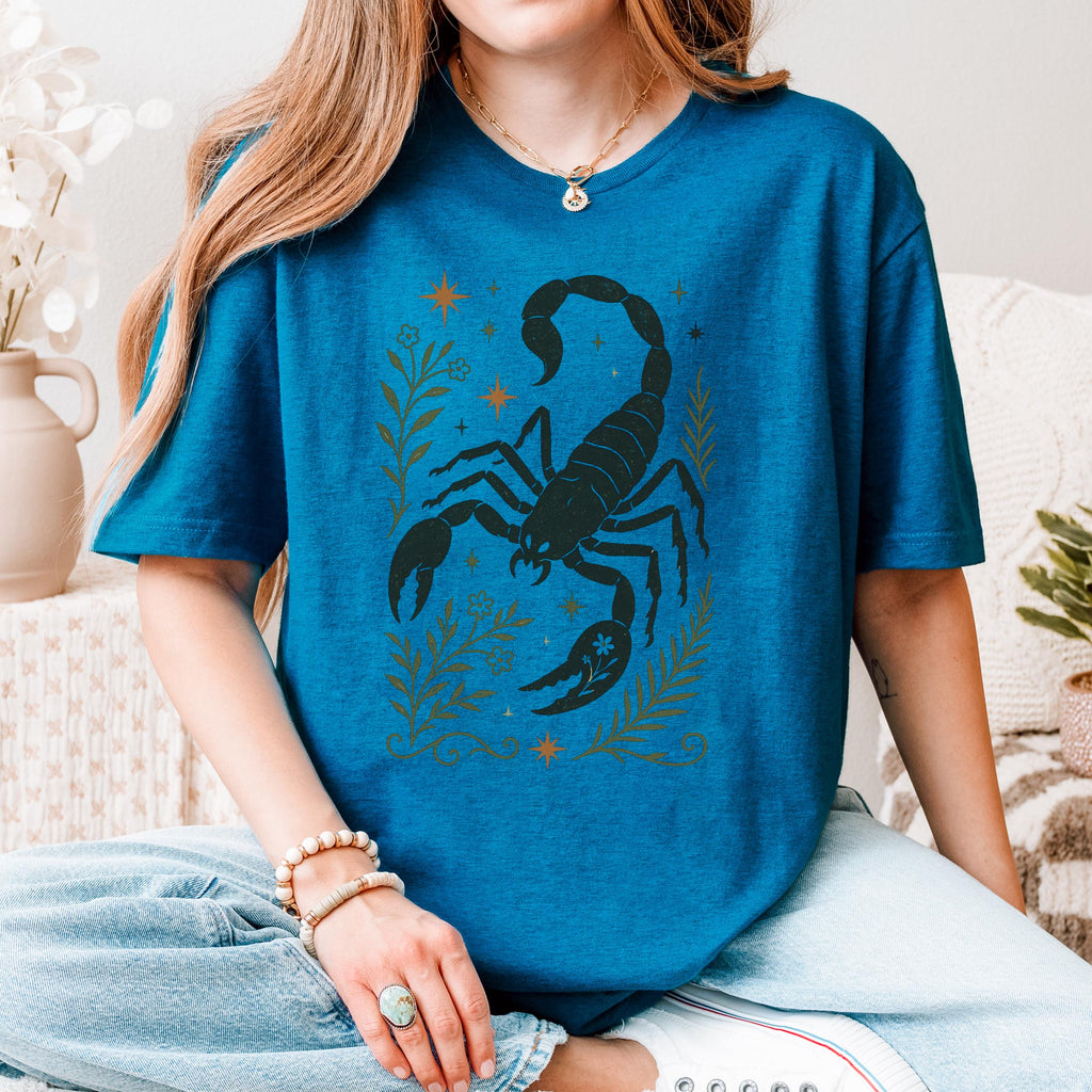Additional photo of Scorpio Zodiac Scorpion Graphic T-shirt
