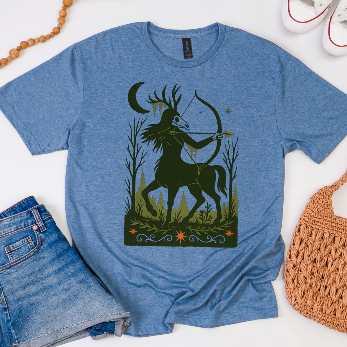 Additional photo of Sagittarius Zodiac Archer Graphic T-shirt