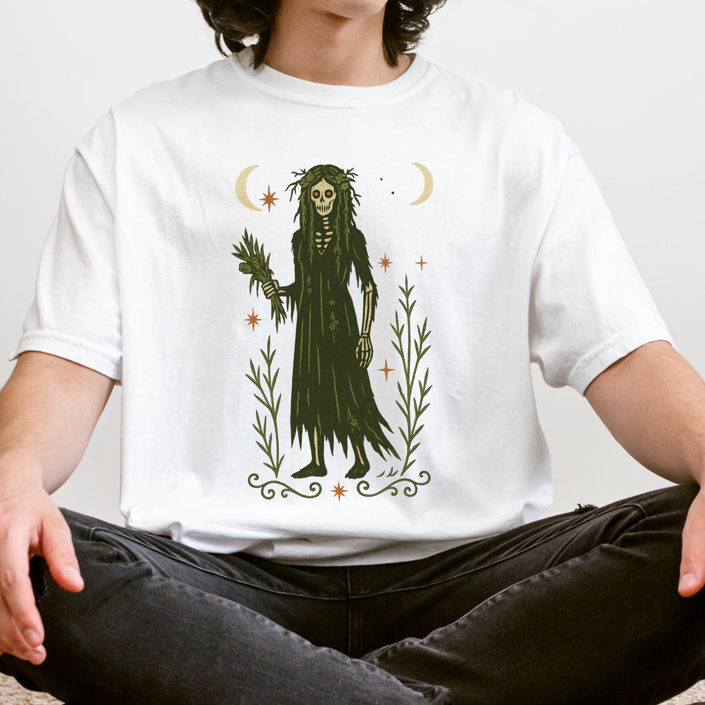 Additional photo of Virgo Zodiac Skeleton Maiden Graphic T-shirt