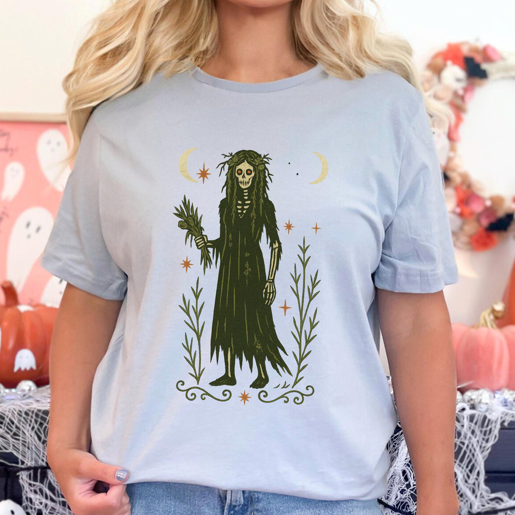 Additional photo of Virgo Zodiac Skeleton Maiden Graphic T-shirt