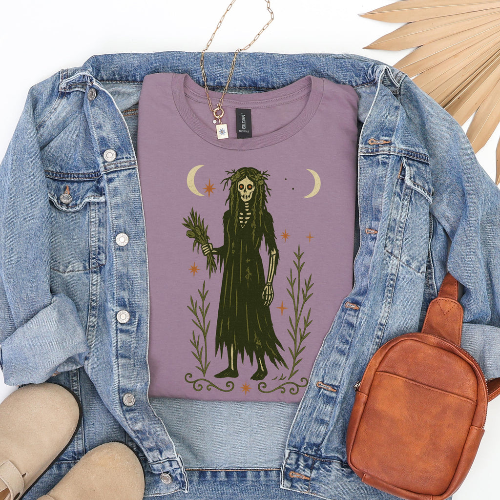 Additional photo of Virgo Zodiac Skeleton Maiden Graphic T-shirt