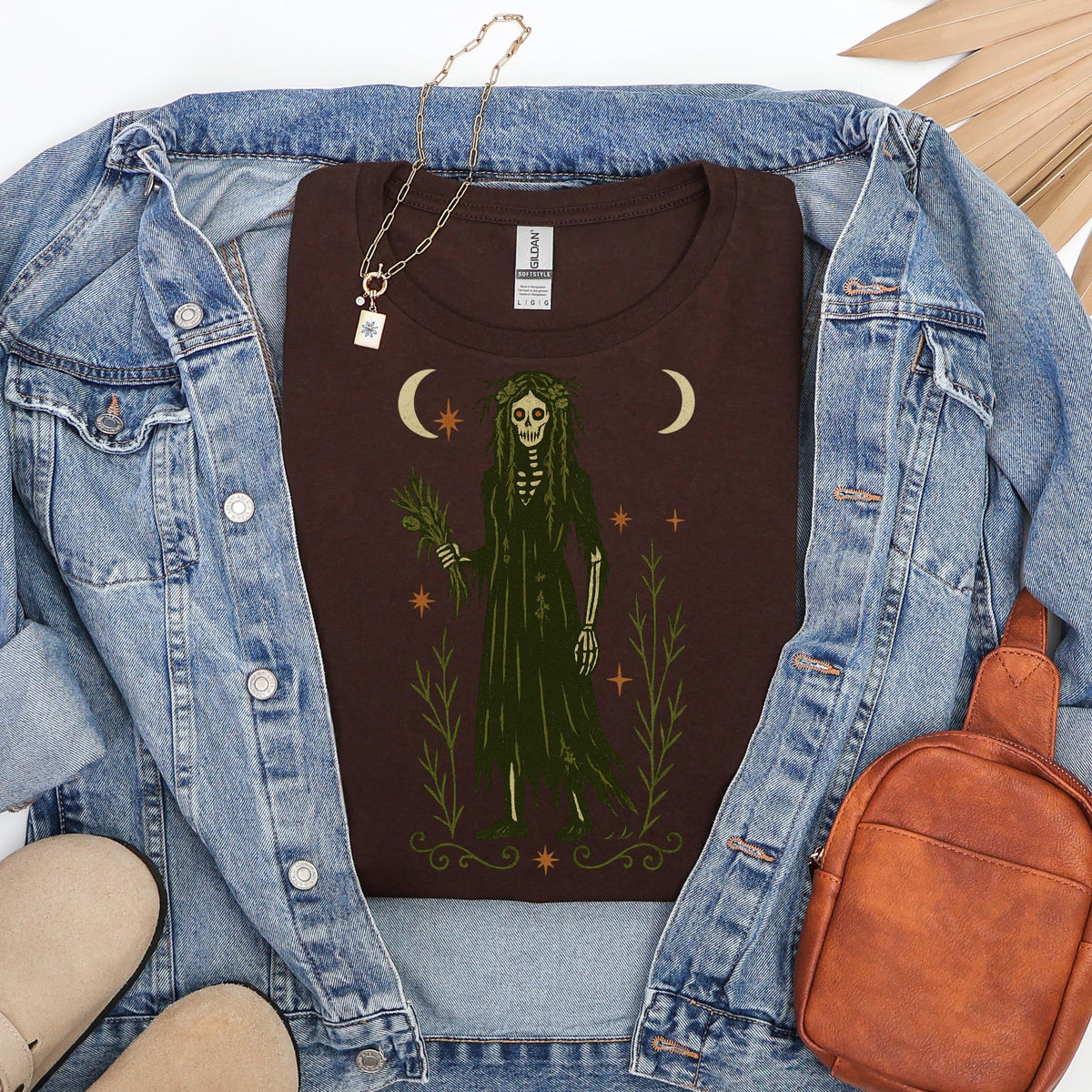 Additional photo of Virgo Zodiac Skeleton Maiden Graphic T-shirt