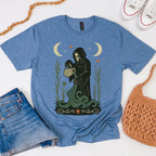 Additional photo of Aquarius Zodiac Grim Reaper Graphic T-shirt