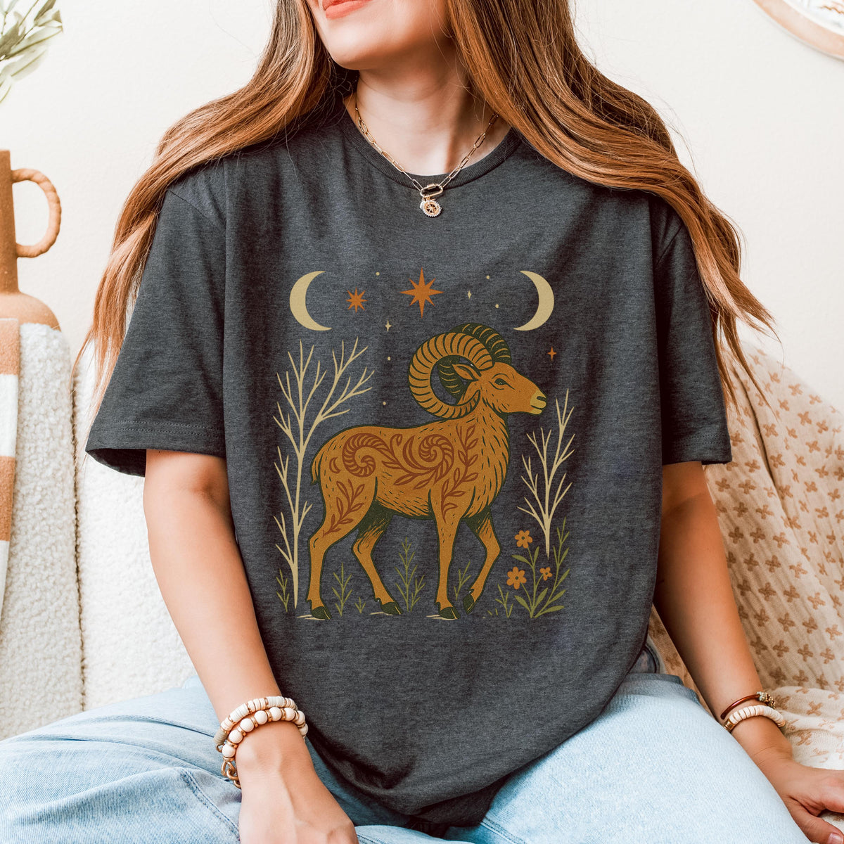 Additional photo of Aries Zodiac Ram Graphic T-shirt