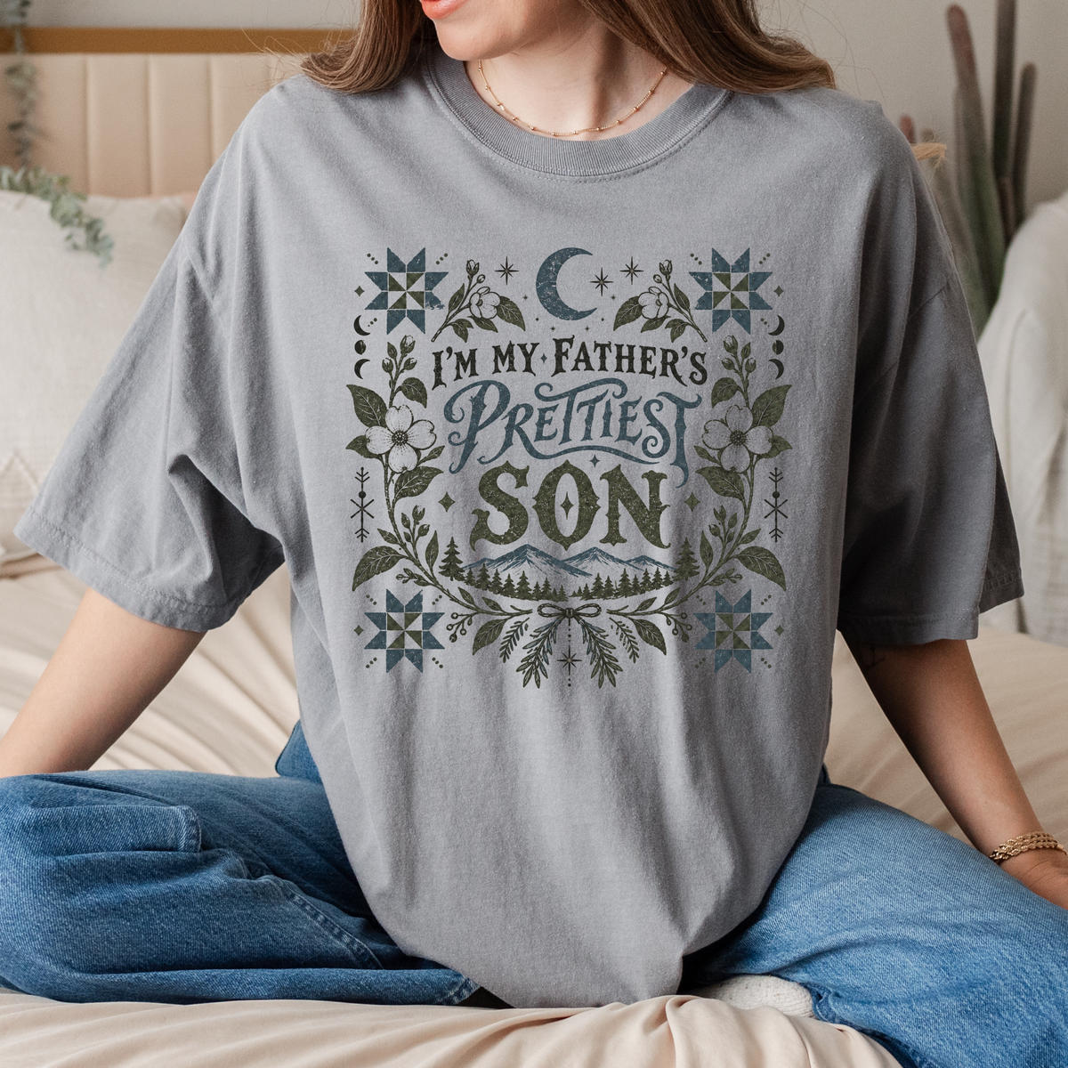 Additional photo of Im My Fathers Prettiest Son T-shirt