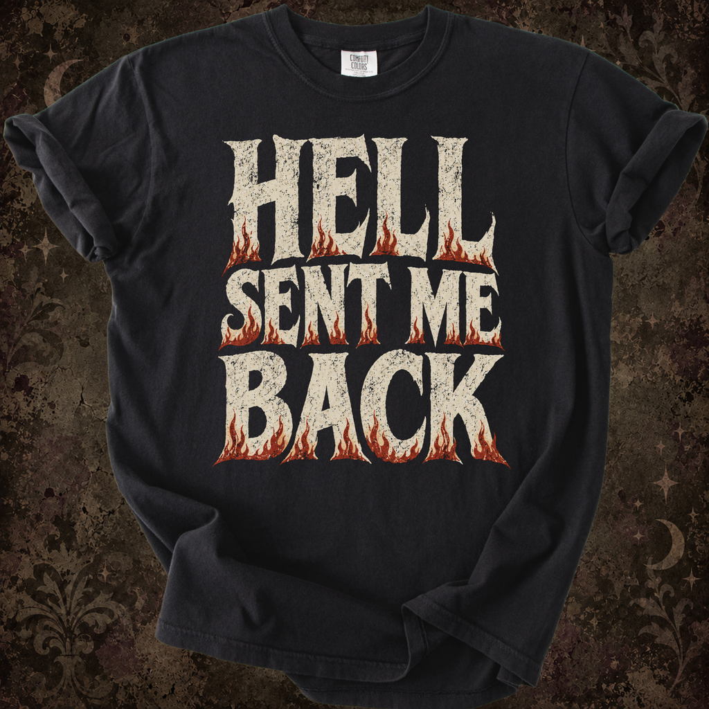 Additional photo of Hell Sent Me Back T-shirt