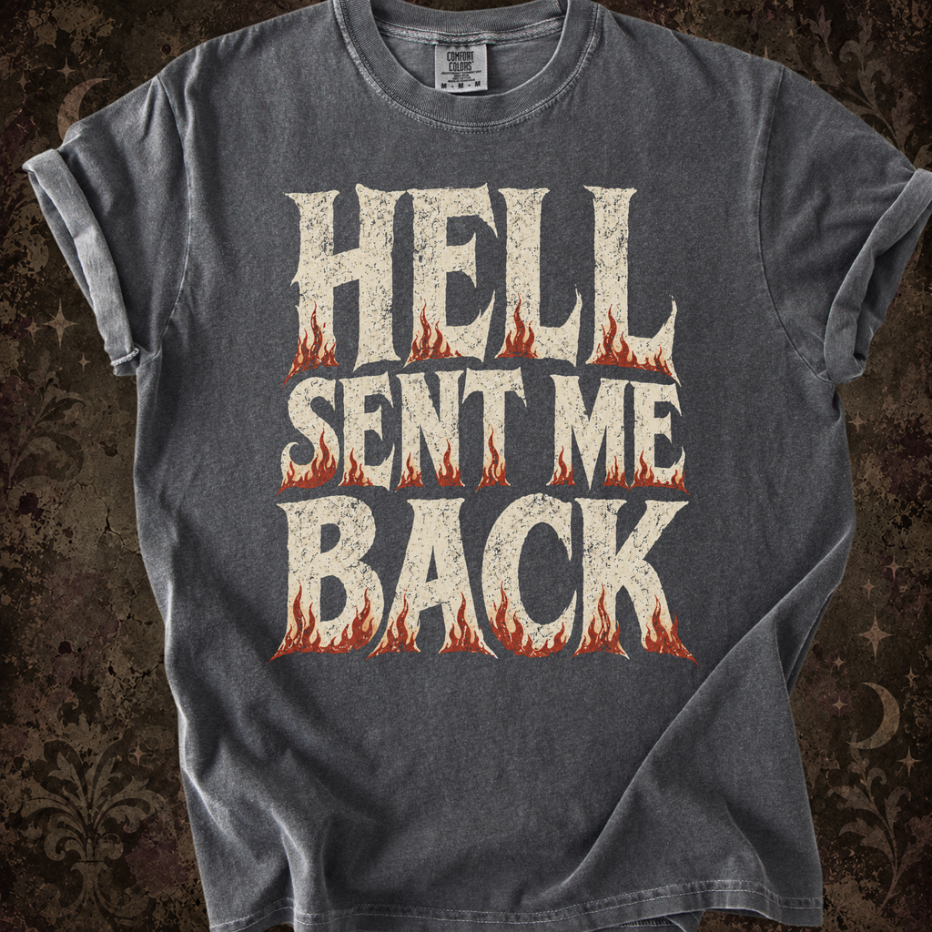 Additional photo of Hell Sent Me Back T-shirt