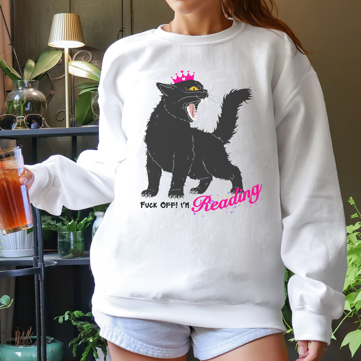 Additional photo of Fuck Off Im Reading sweatshirt