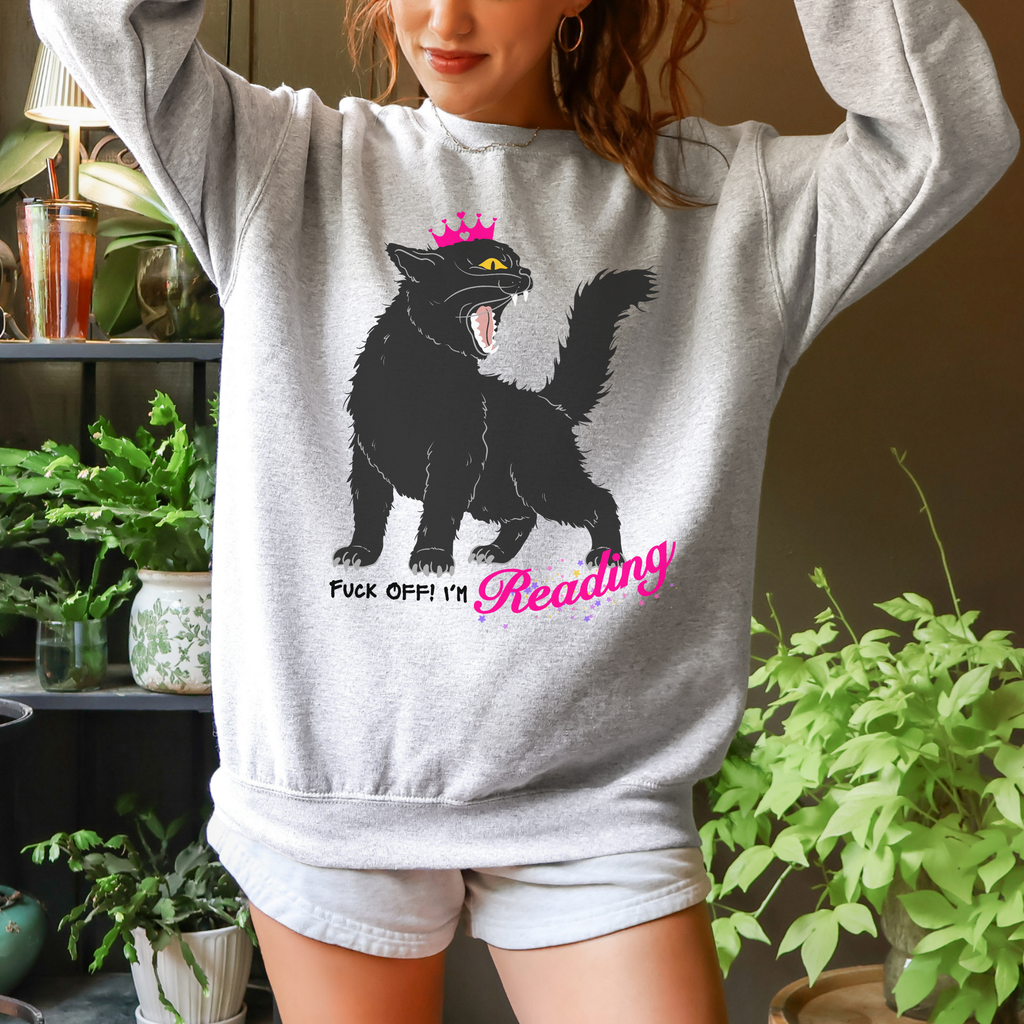 Product photo of Fuck Off Im Reading sweatshirt