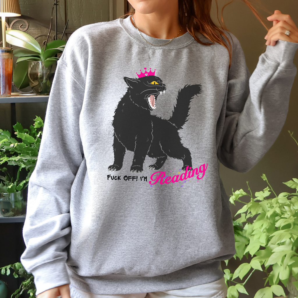 Additional photo of Fuck Off Im Reading sweatshirt