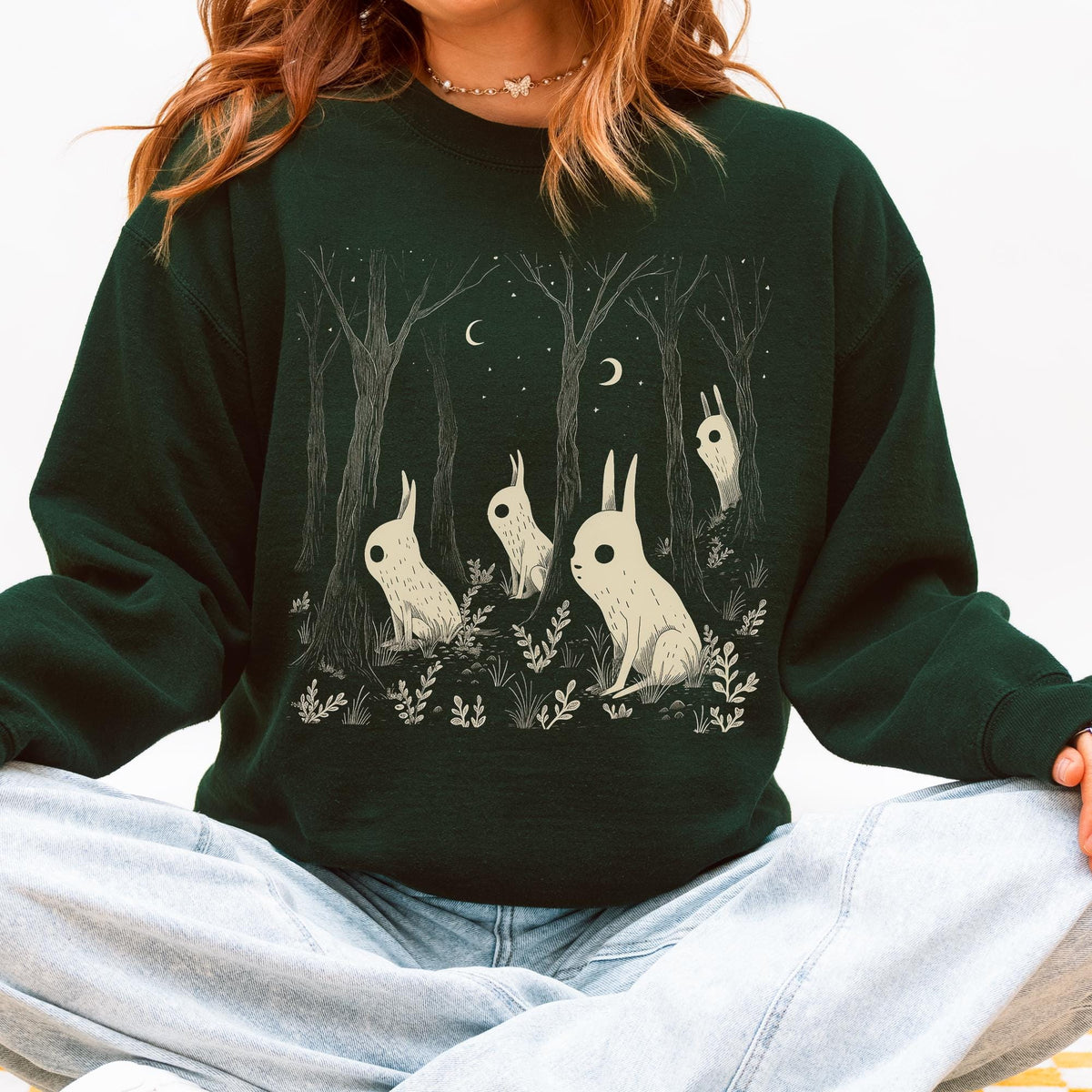 Additional photo of Forest Spirit — Goblincore Woodland Creature sweatshirt