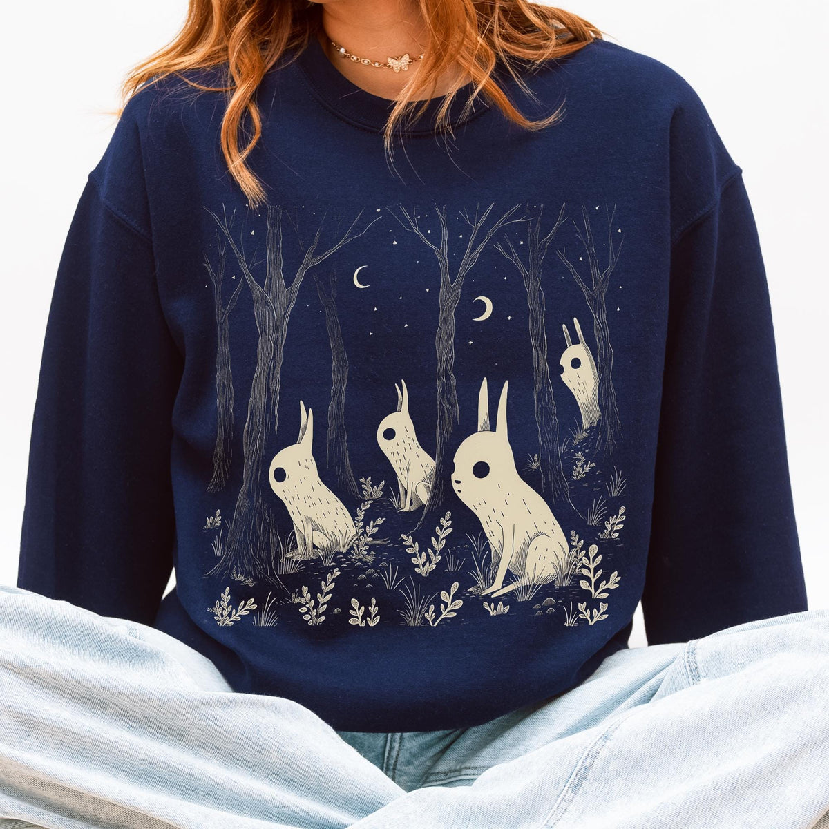 Additional photo of Forest Spirit — Goblincore Woodland Creature sweatshirt