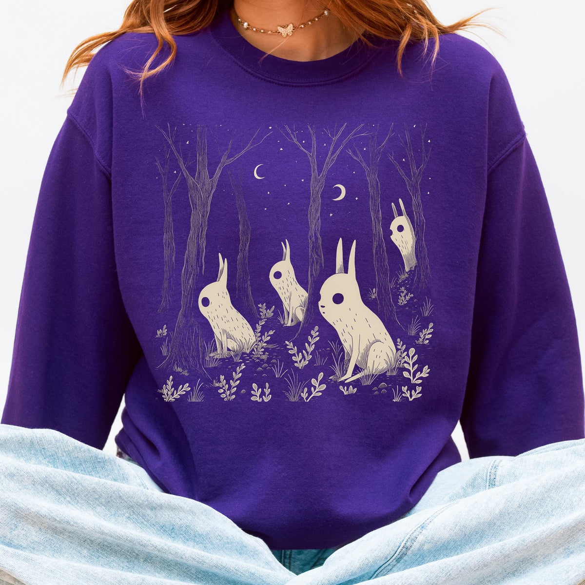 Additional photo of Forest Spirit — Goblincore Woodland Creature sweatshirt