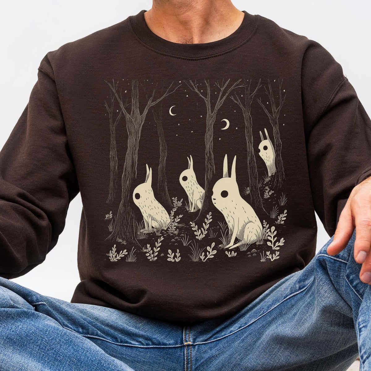 Additional photo of Forest Spirit — Goblincore Woodland Creature sweatshirt