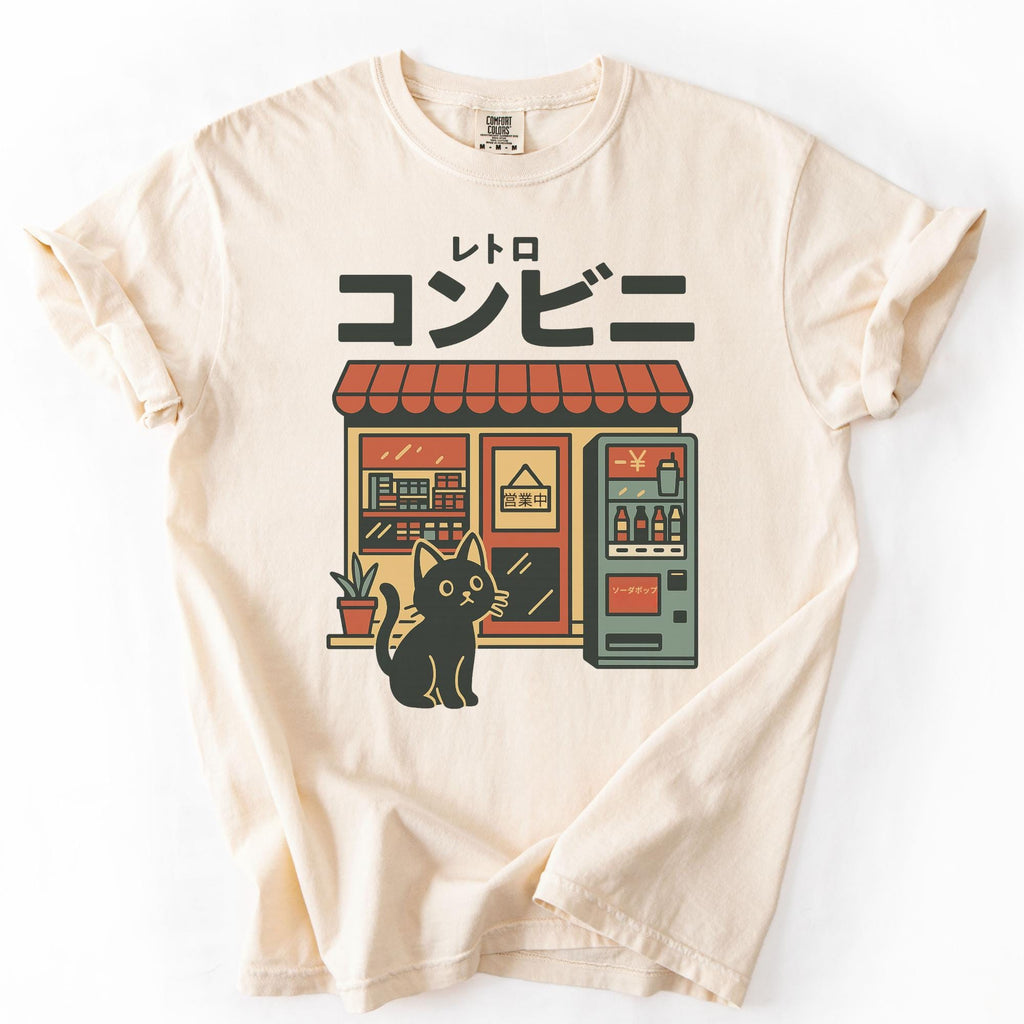 Additional photo of Japanese Convenience Store Cat T-shirt