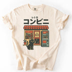 Additional photo of Japanese Convenience Store Cat T-shirt