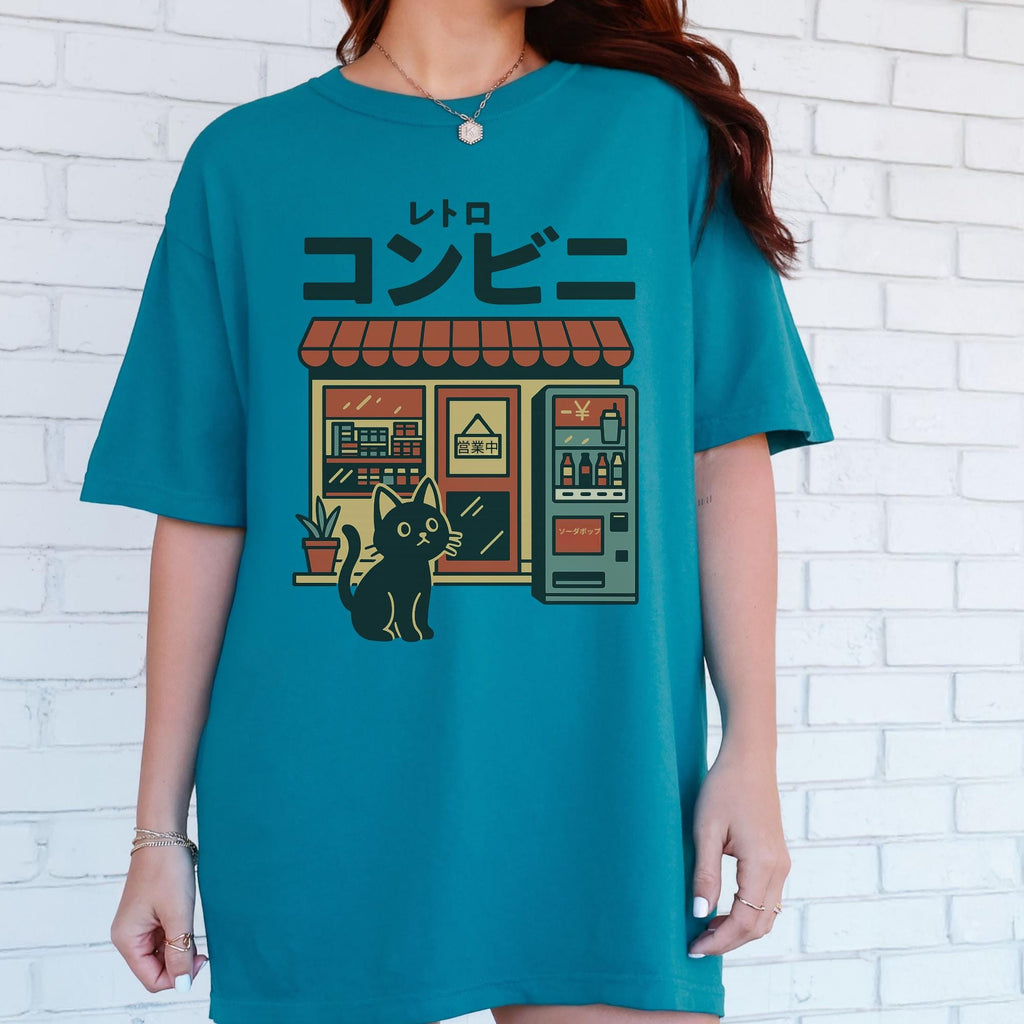 Additional photo of Japanese Convenience Store Cat T-shirt
