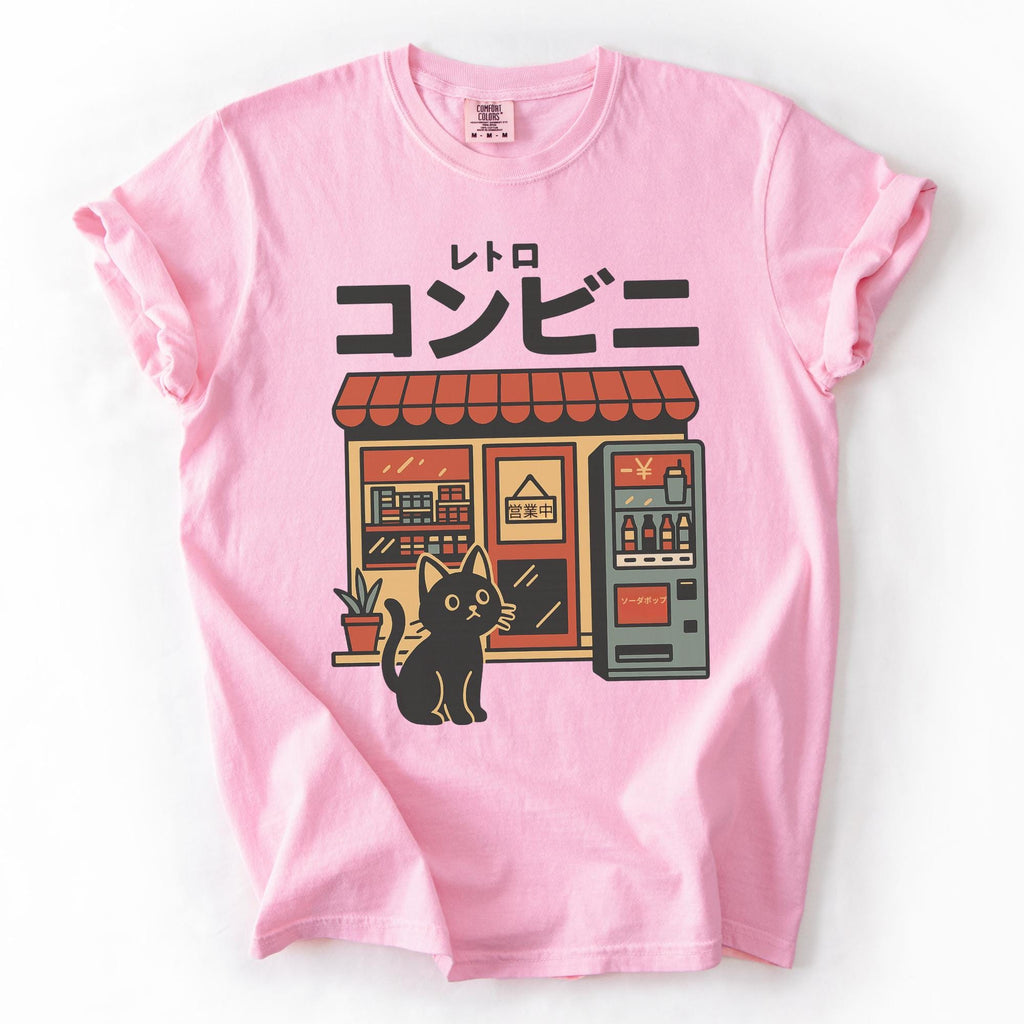 Additional photo of Japanese Convenience Store Cat T-shirt