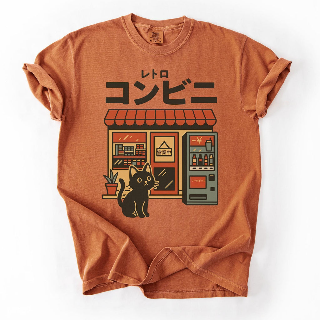Additional photo of Japanese Convenience Store Cat T-shirt
