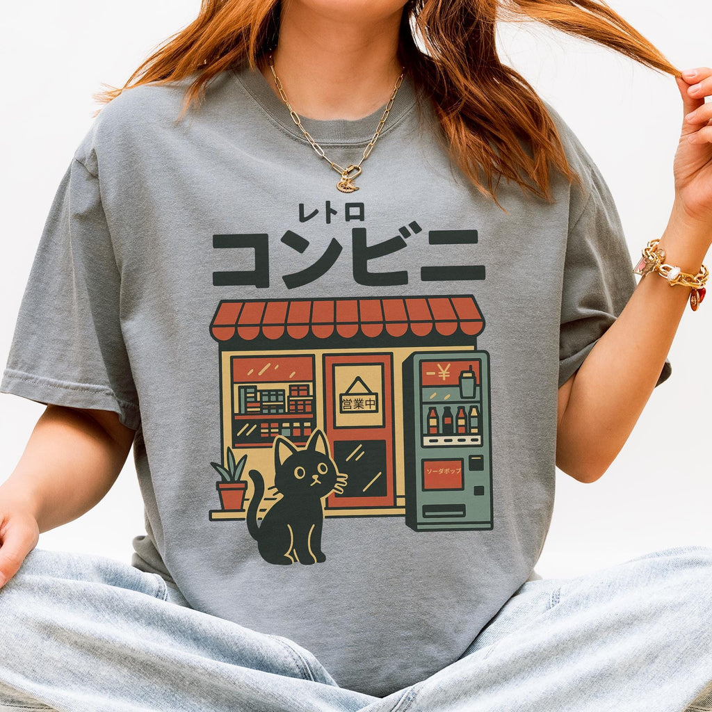Additional photo of Japanese Convenience Store Cat T-shirt