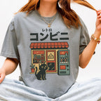 Additional photo of Japanese Convenience Store Cat T-shirt