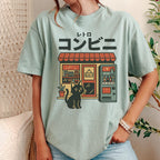 Additional photo of Japanese Convenience Store Cat T-shirt