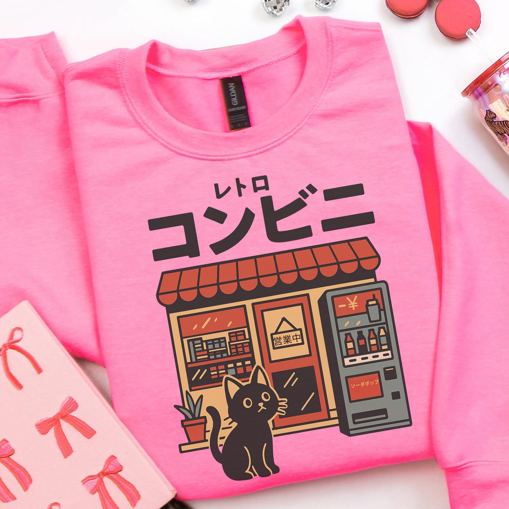 Additional photo of Japanese Convenience Store Cat sweatshirt