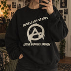 Additional photo of Rebellion Starts at the Public Library sweatshirt