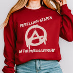 Additional photo of Rebellion Starts at the Public Library sweatshirt