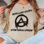Additional photo of Rebellion Starts at the Public Library sweatshirt