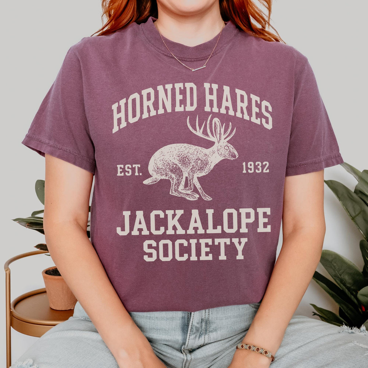 Additional photo of Jackalope — Horned Hares Society T-shirt