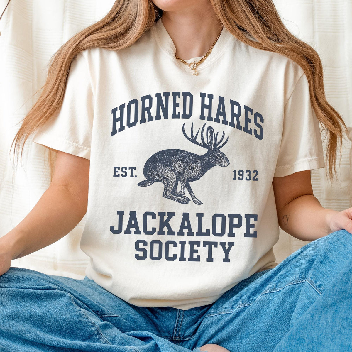 Additional photo of Jackalope — Horned Hares Society T-shirt