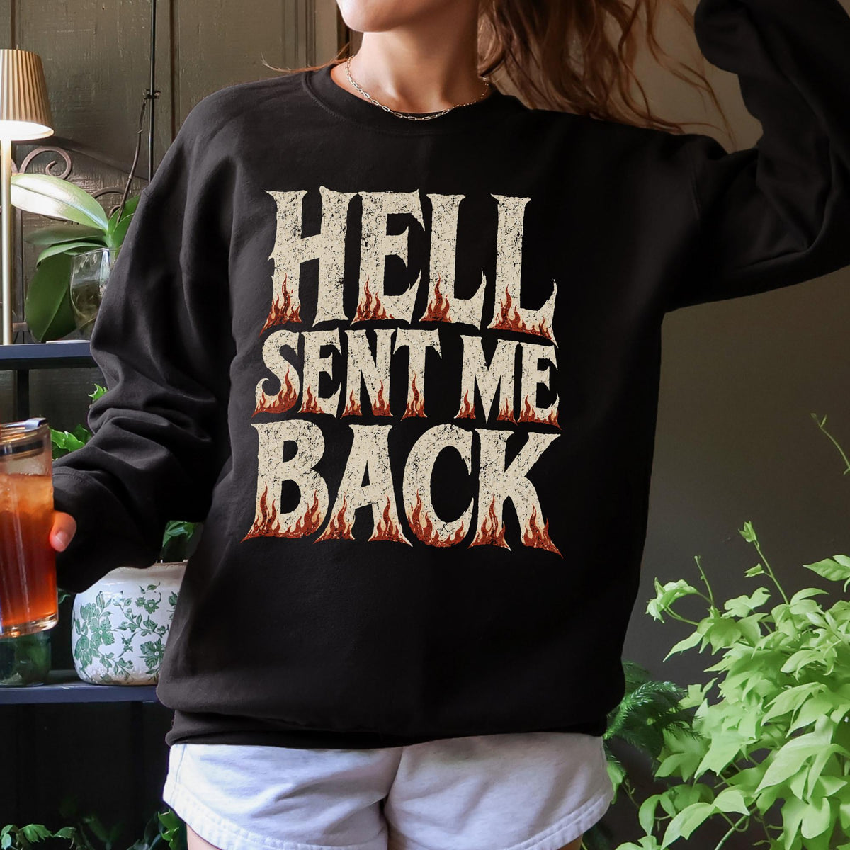 Additional photo of Hell Sent Me Back sweatshirt