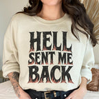 Additional photo of Hell Sent Me Back sweatshirt