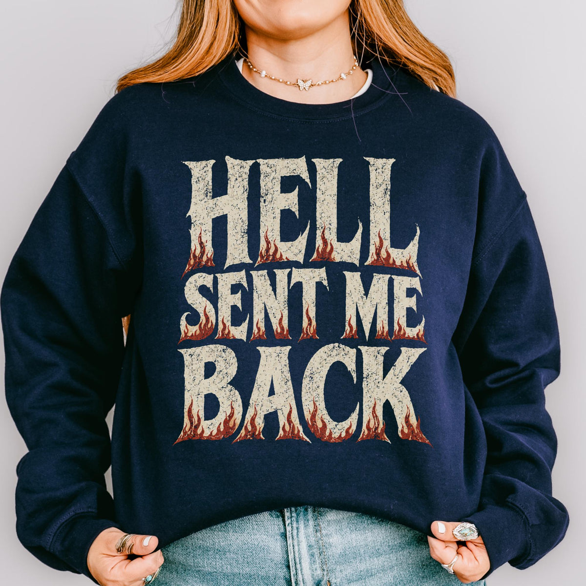 Additional photo of Hell Sent Me Back sweatshirt