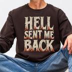 Additional photo of Hell Sent Me Back sweatshirt