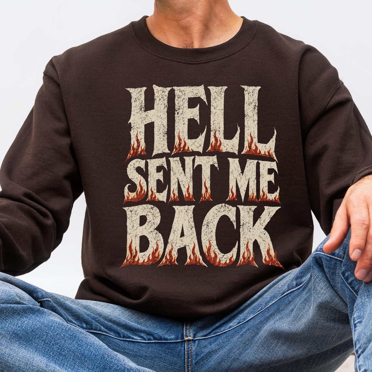 Additional photo of Hell Sent Me Back sweatshirt