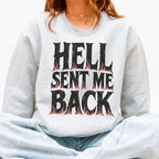 Additional photo of Hell Sent Me Back sweatshirt