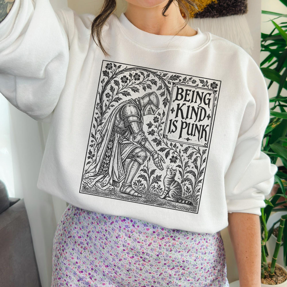 Product photo of Being Kind Is Punk sweatshirt