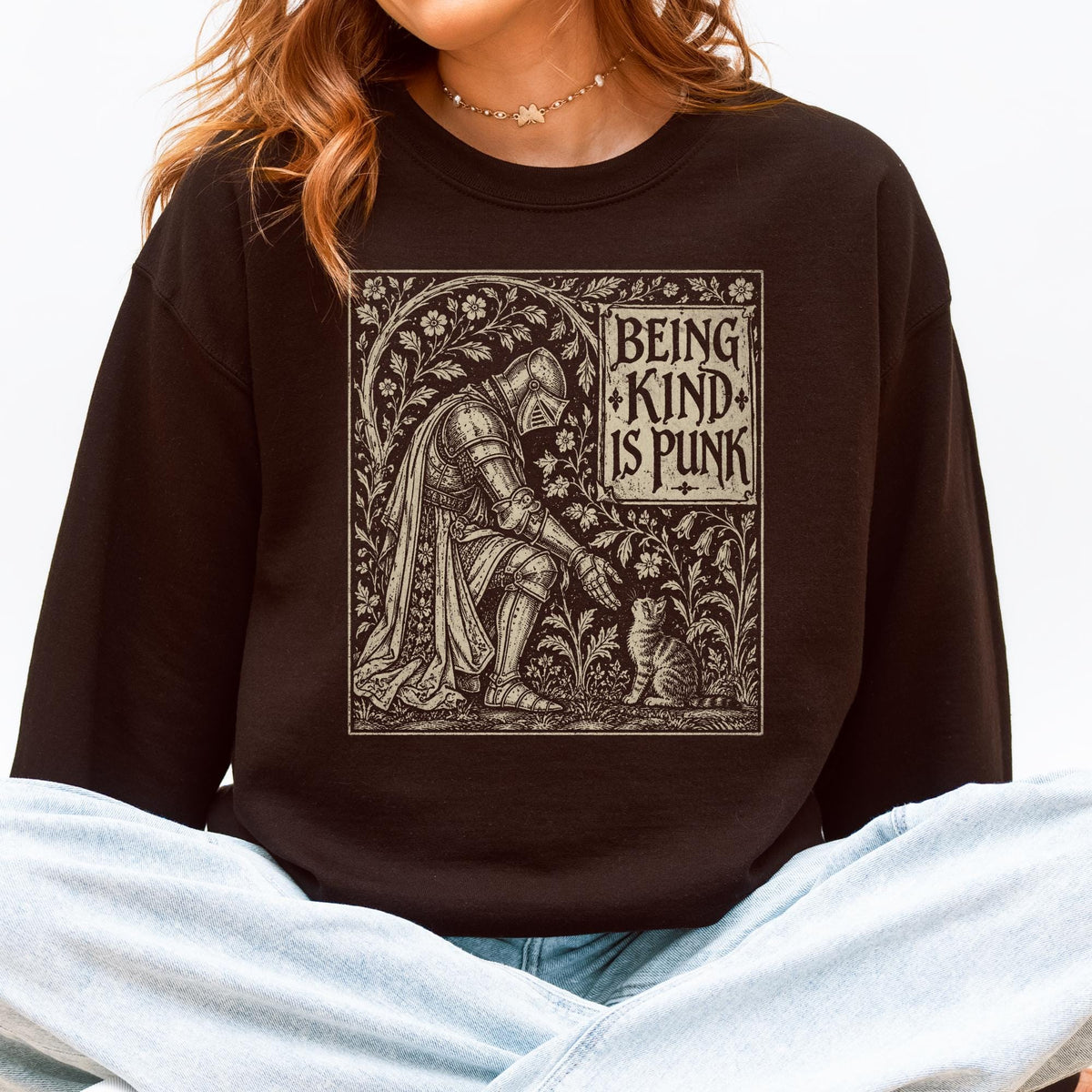 Additional photo of Being Kind Is Punk sweatshirt