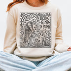 Additional photo of Being Kind Is Punk sweatshirt